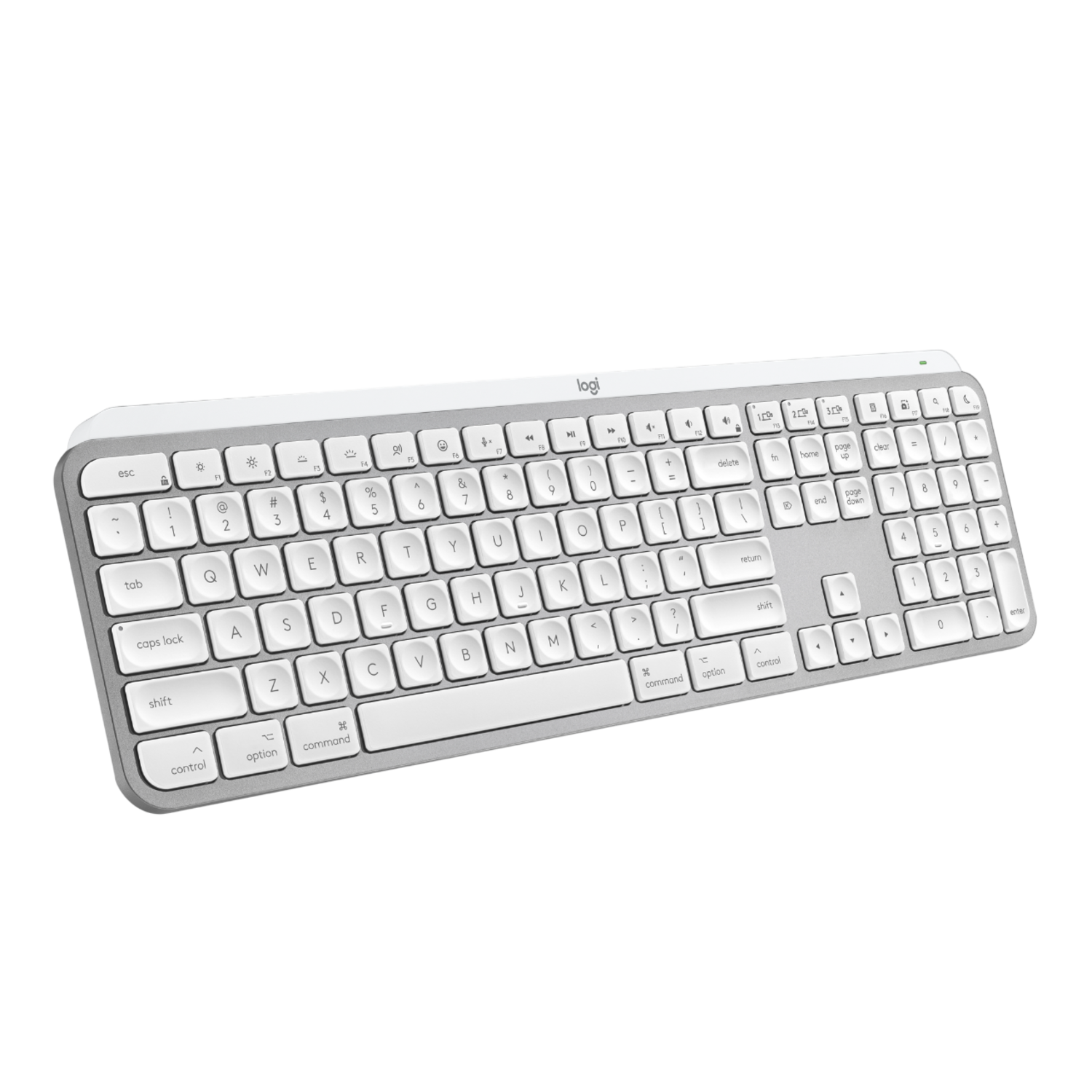 Logitech Mx Keys S Voor Mac Draadloos Toetsenbord Wit