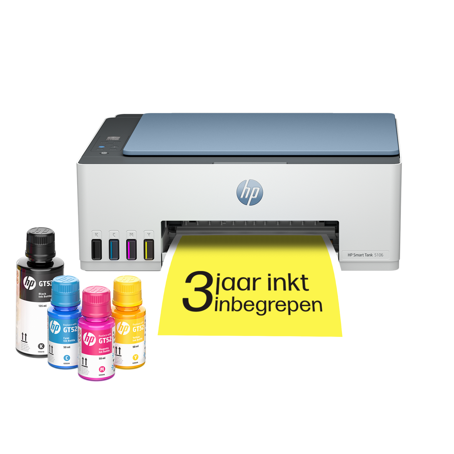 Hp Smart Tank 5106 Aio - Printen Kopiëren En Scannen Inkt