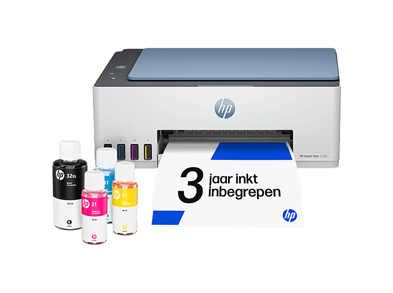 HP Smart Tank 5106 AIO - Printen, kopiëren en scannen - Inkt