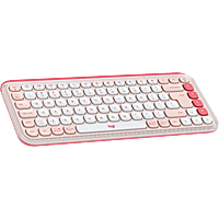 MediaMarkt LOGITECH POP ICON KEYS Draadloos Toetsenbord Roze aanbieding