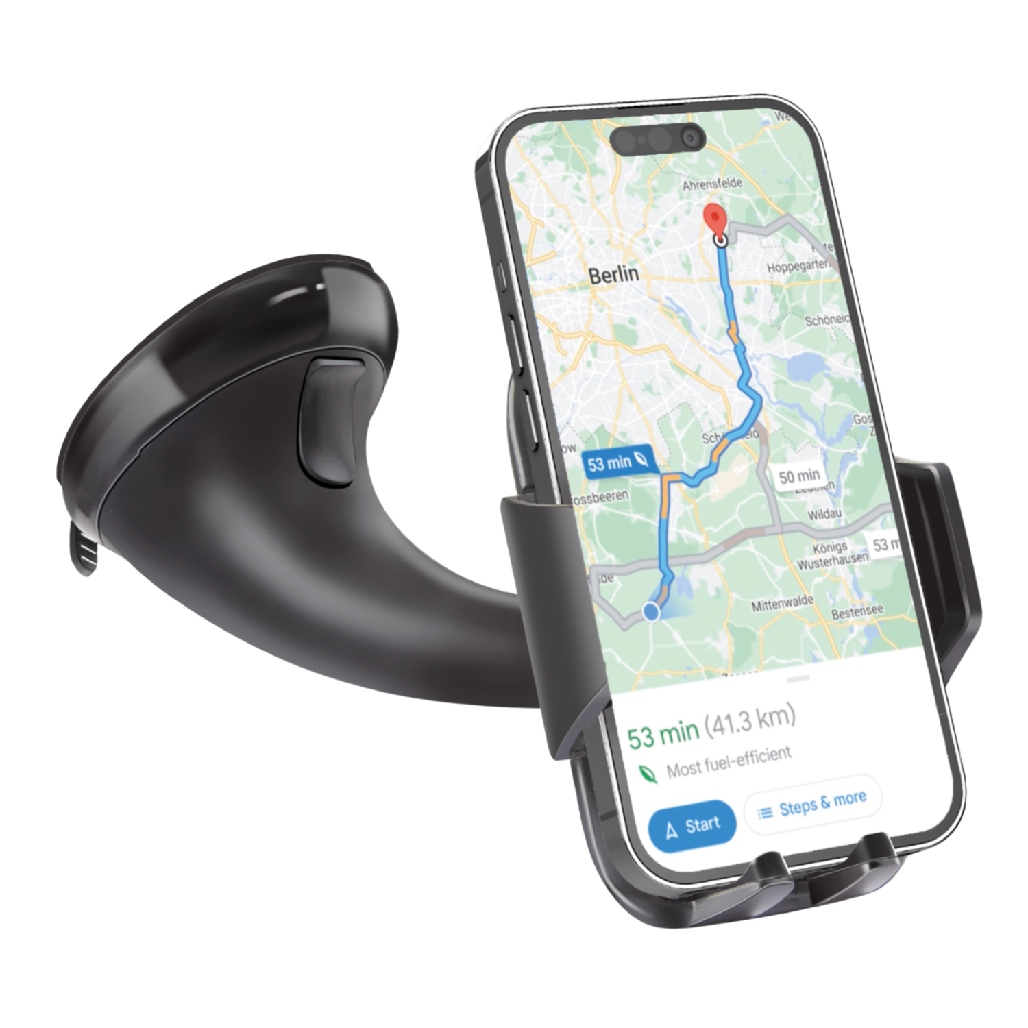 Sbs Swiveling Carholder/charger Suction Cup 10w Telefoonhouder