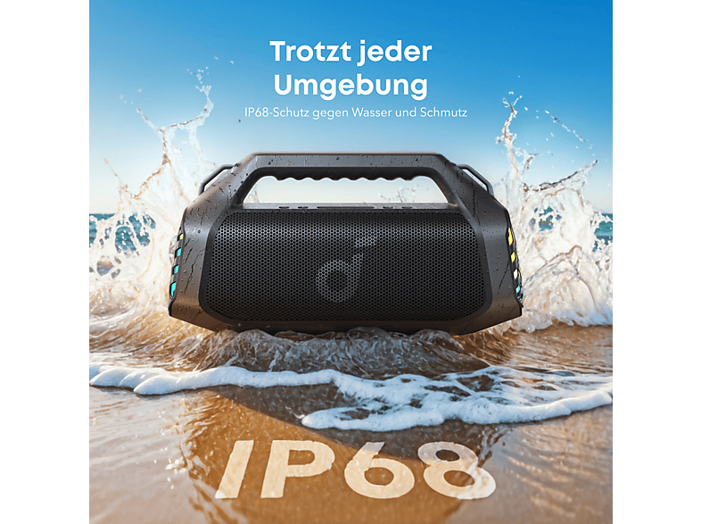 Anker Soundcore Boom 2 Pro Bluetooth-Lautsprecher, Schwarz; Bluetooth Lautsprecher — Foto 3 von 5