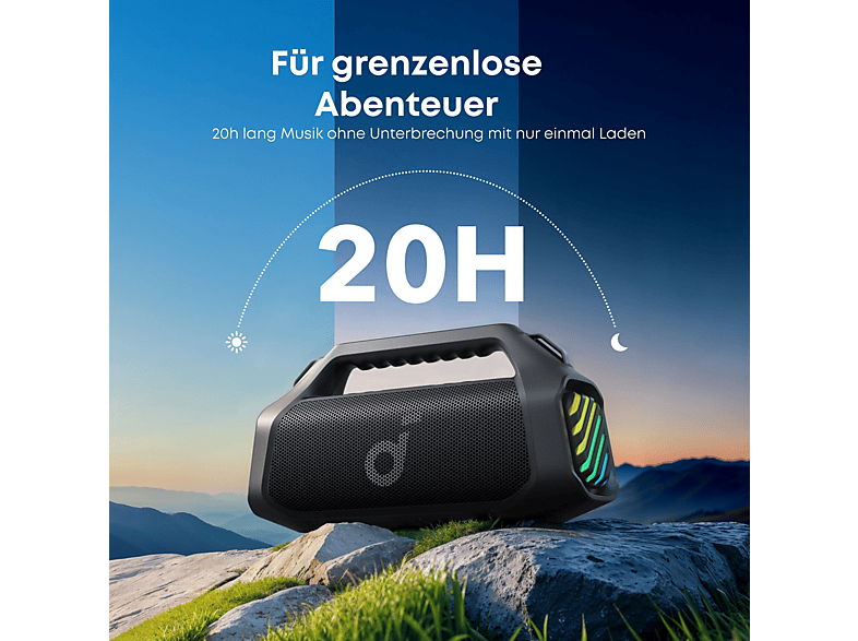Anker Soundcore Boom 2 Pro Bluetooth-Lautsprecher, Schwarz; Bluetooth Lautsprecher — Foto 4 von 5