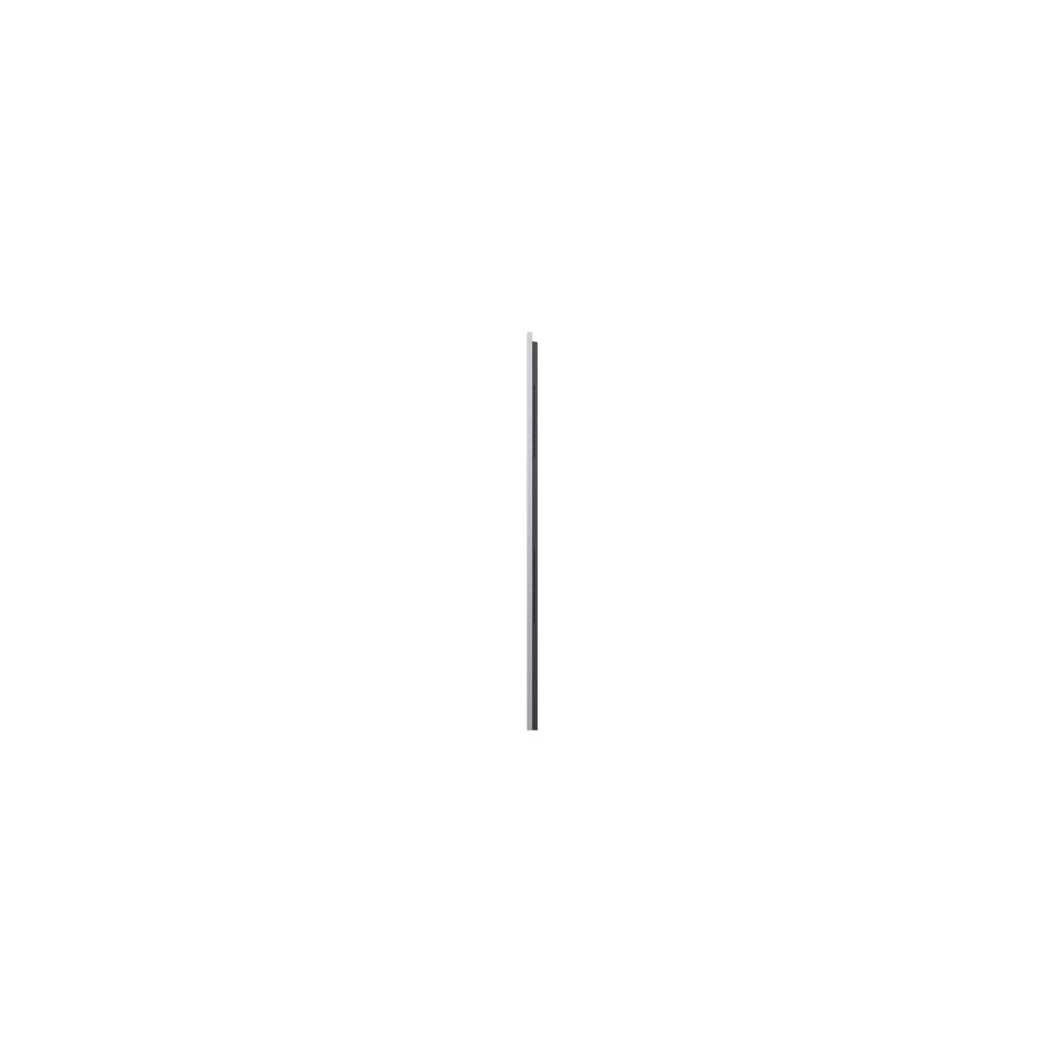 Black strip with a line in the middle. Pure white background.