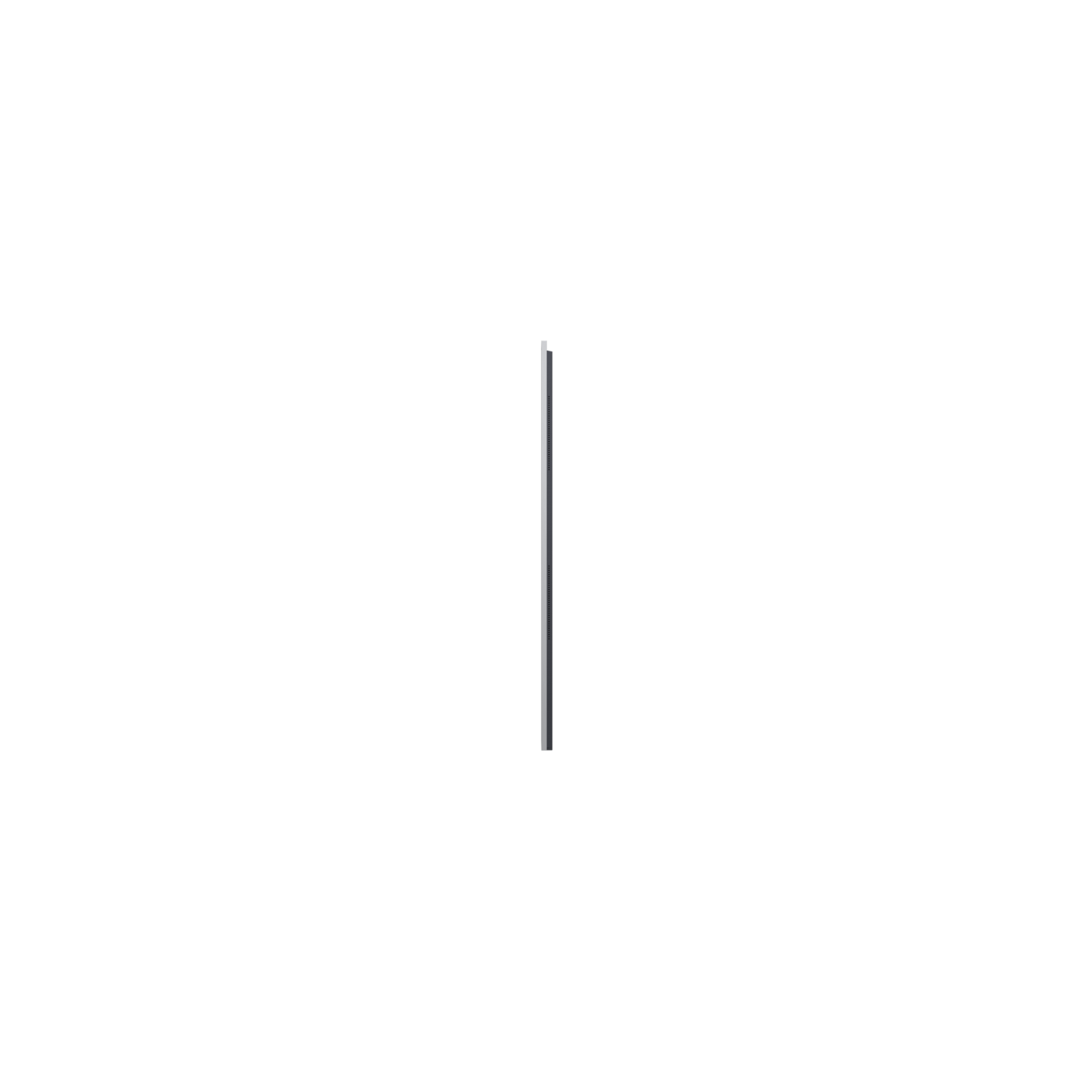A single, straight vertical white line on a black background.