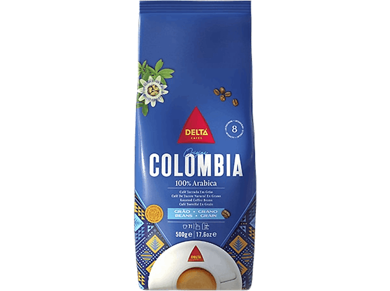 Café en grano - Delta Colombia , 500 gramos, 100% Arábica