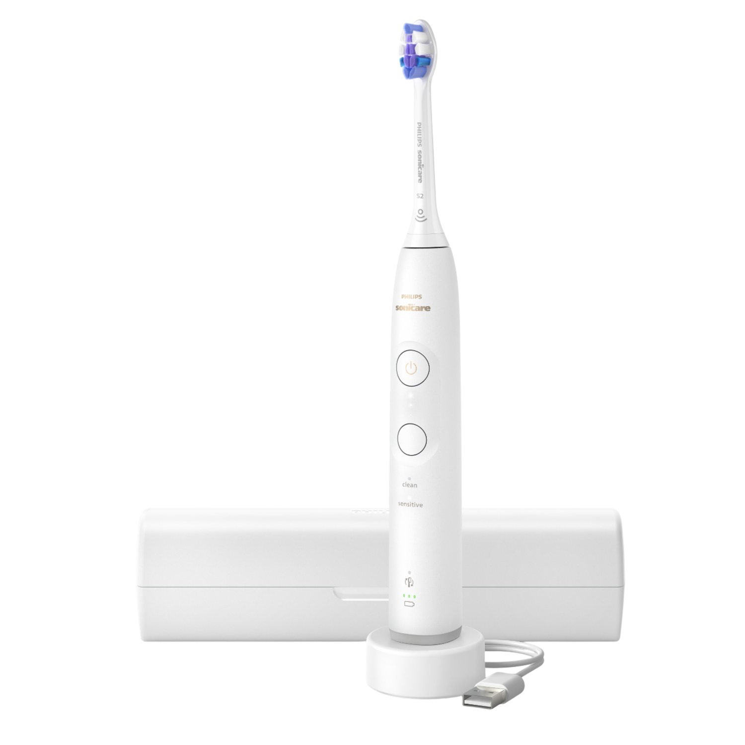 Philips Sonicare 6100 Series Hx7400/06 Elektrische Tandenborstel Wit afbeelding