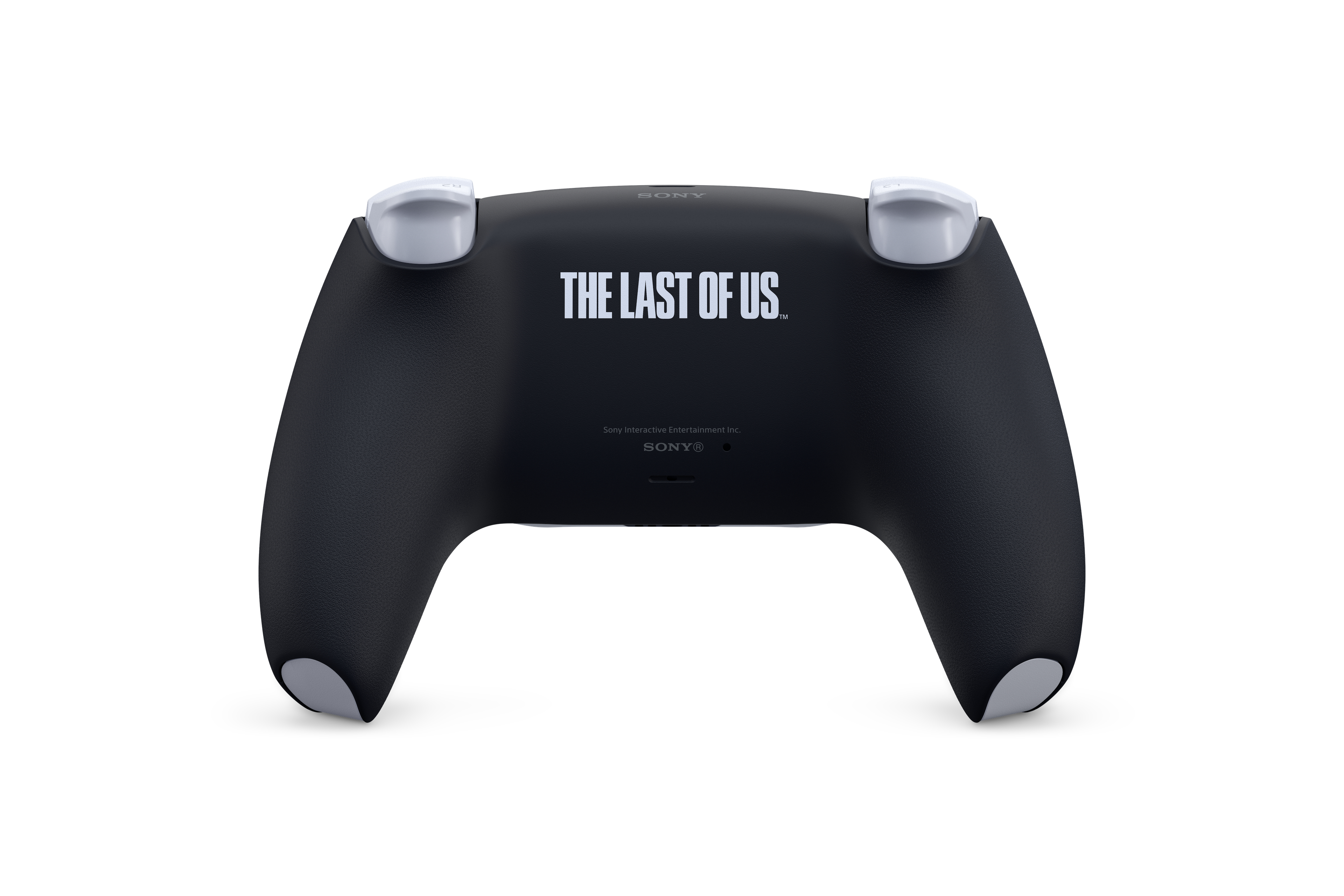 Ein schwarzer Playstation 5-Controller mit der Aufschrift "THE LAST OF US."