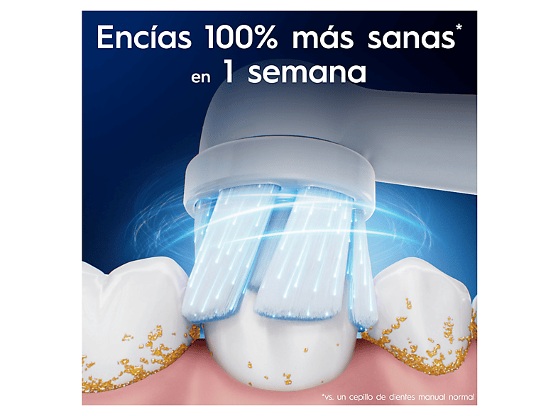Recambio para cepillo dental - Oral-B iO Gentle Care, Pack de 6 unidades, Para encías sensibles, Blanco – imagen 3