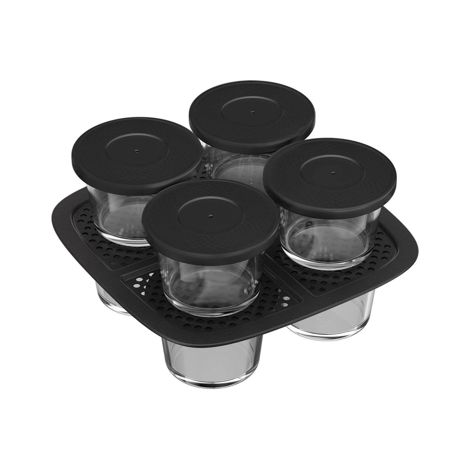 MOULINEX Glass Jars, 8-Piece Set