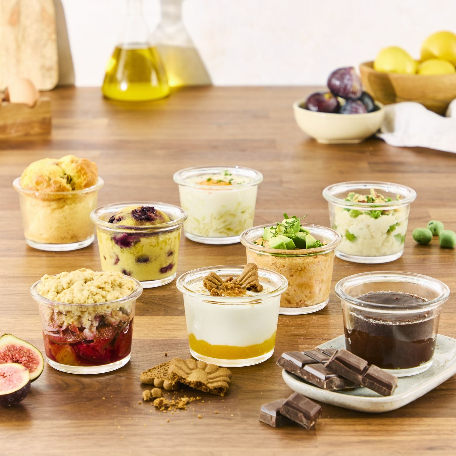 MOULINEX Glass Jars, 8-Piece Set