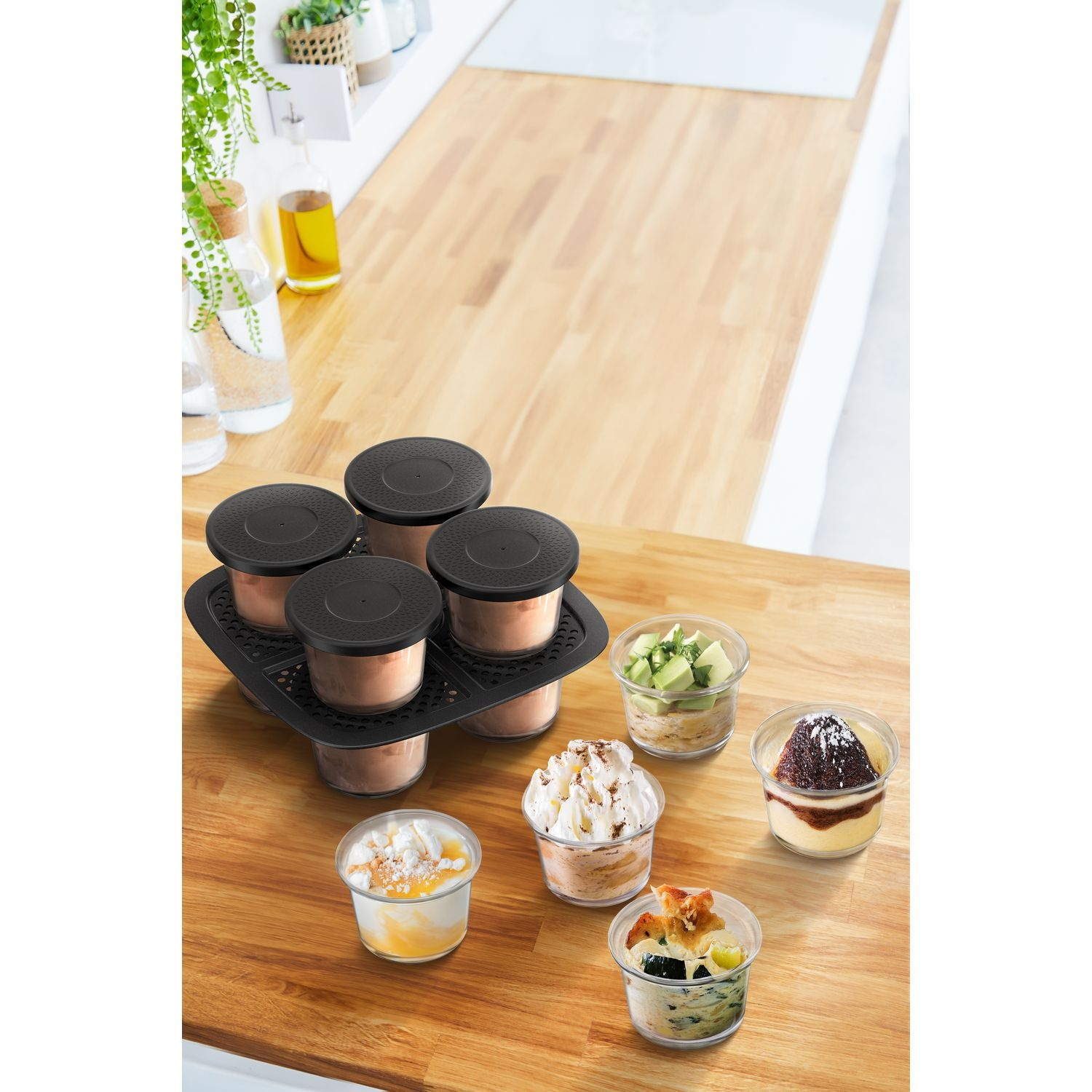 MOULINEX Glass Jars, 8-Piece Set