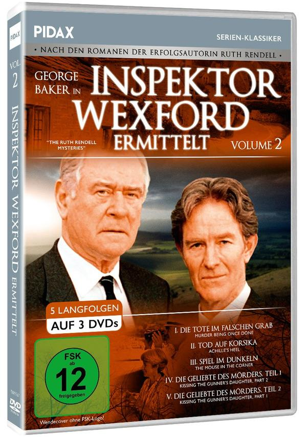 DVD-Hülle mit zwei Männern und dem Text: Inspector Wexford, Band 2.