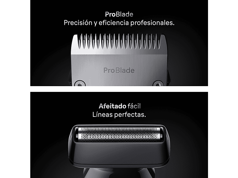 Afeitadora multifunción - Braun Recortadora todo en 1 Series 7 AIO7540, Kit De Styling 11 1, Lámina ProBlade, AutoSense, Wet& Dry, Azul – imagen 3