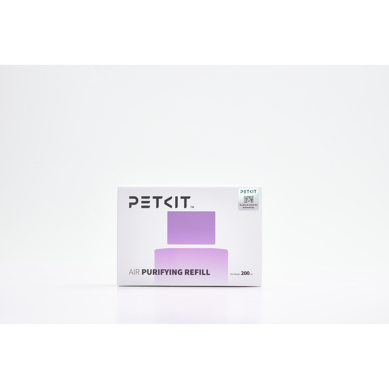 White box labeled PETKIT, showing an air purifying refill. The background is white.