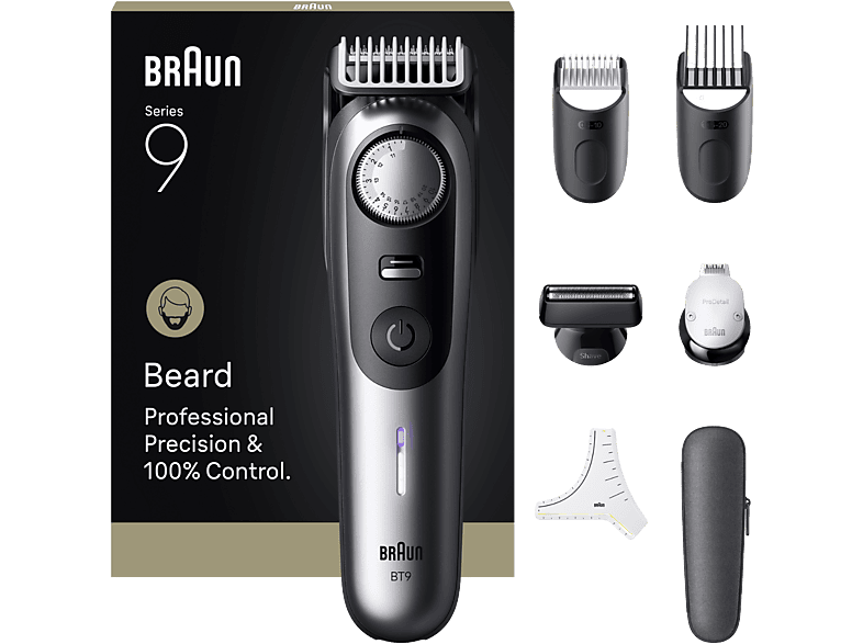 Braun – Recortadora Braun Series 9 BT9520 + 7 accesorios.