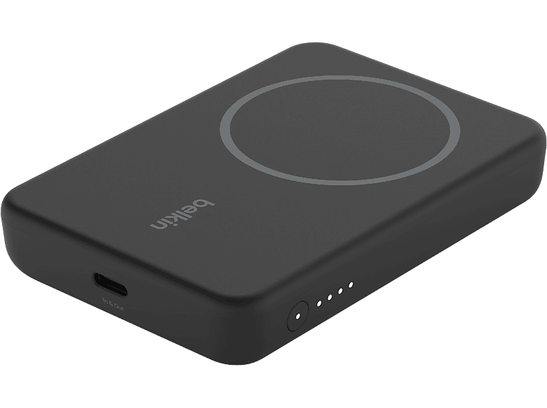 Belkin Magsafe Compatibel Wireless Power Bank With Kick Stand 5000mah Black afbeelding