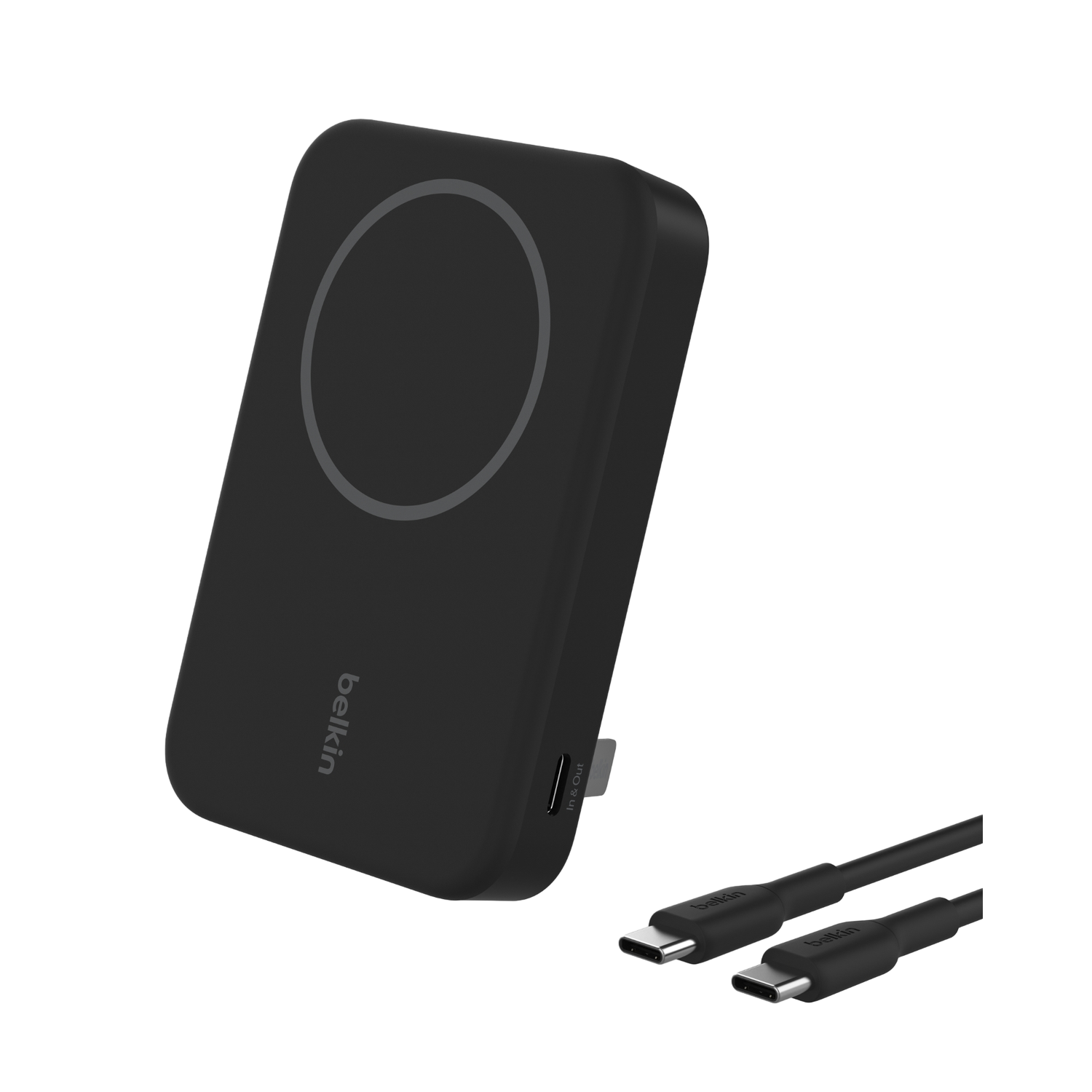 Belkin 8000 Mah Qi2 Powerbank Met Kickstand ' (magsafe'compatibel) Zwart