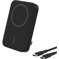 MediaMarkt BELKIN 8000 mAh Qi2 Powerbank met kickstand – (MagSafe‑compatibel) Zwart aanbieding