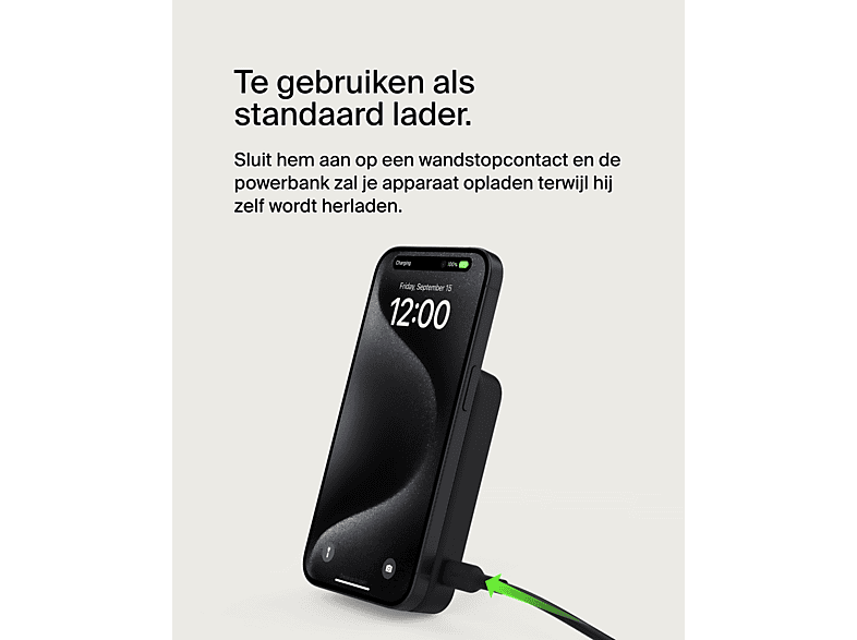 BELKIN Magnetische Draadloze Powerbank 2500 mAh Wit