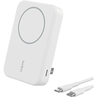 MediaMarkt BELKIN 10000 mAh Qi2 Powerbank met kickstand – (MagSafe‑compatibel) Wit aanbieding