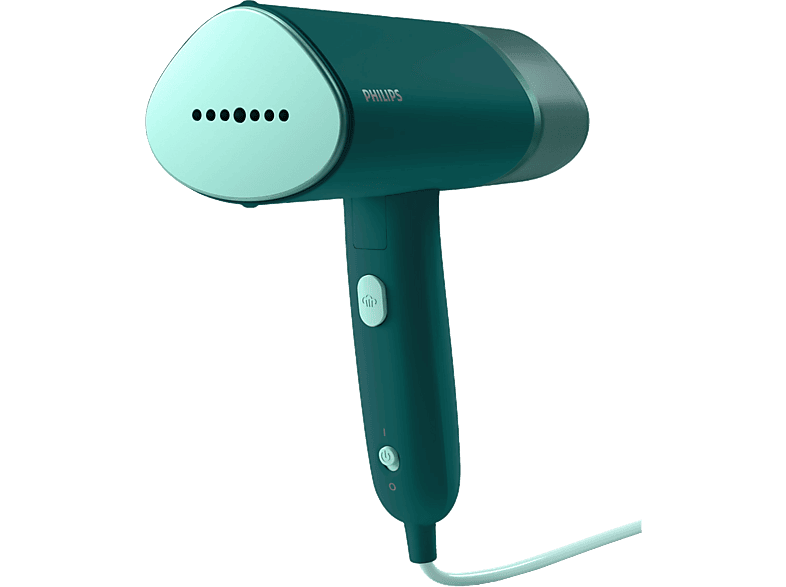 Cepillo de vapor y plancha - Philips STH3020/70, 1000 W, 2 bar, Placa metálica, Compacto Plegable, Verde