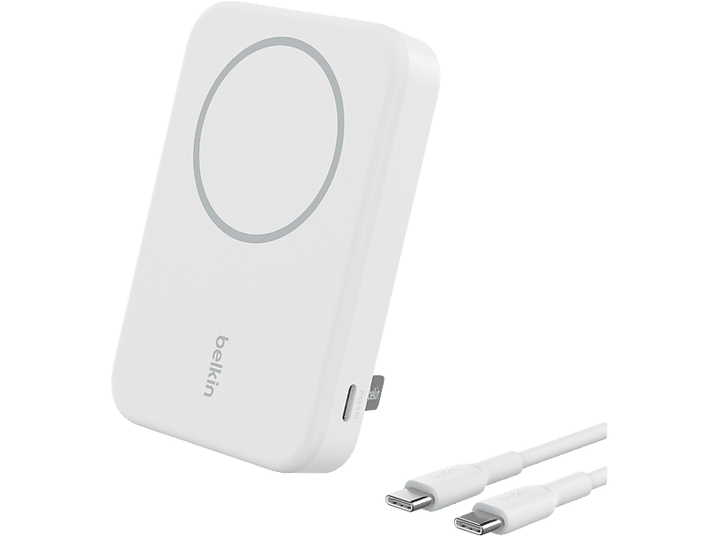 Belkin Powerbank 8k Qi2 Magsafe Compatible Met Kickstand Wit (bpd007btwh)