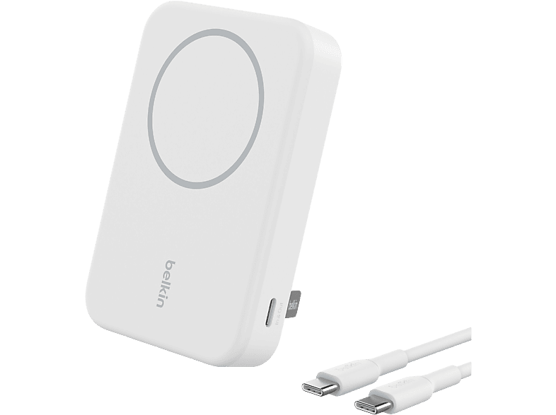Belkin Powerbank 10k Qi2 Magsafe Compatible Met Kickstand Wit (bpd008btwh)