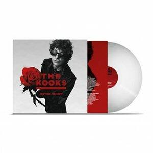 Pochette d'album avec un homme tenant une rose. L'album est blanc et a un dos rouge.