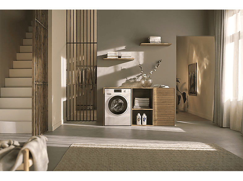 MIELE WWA120 WPS 8kg Active W1 White Edition Waschmaschine (8 kg, 1400 U/Min., A, Flusenfilter, Fremdkörperfilter)