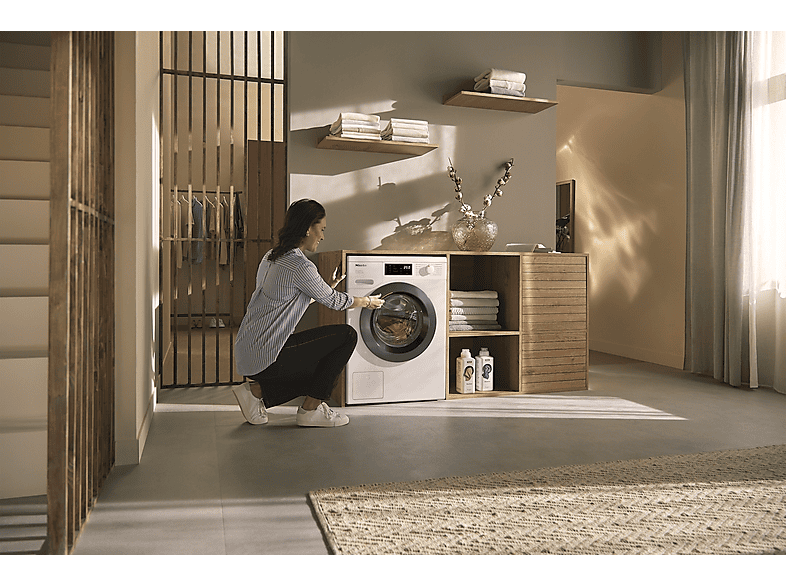 MIELE WEB365 WPS PWash&8kg W1 Chrome Edition Waschmaschine (8 kg, 1400 U/Min., A, Flusenfilter, Fremdkörperfilter)