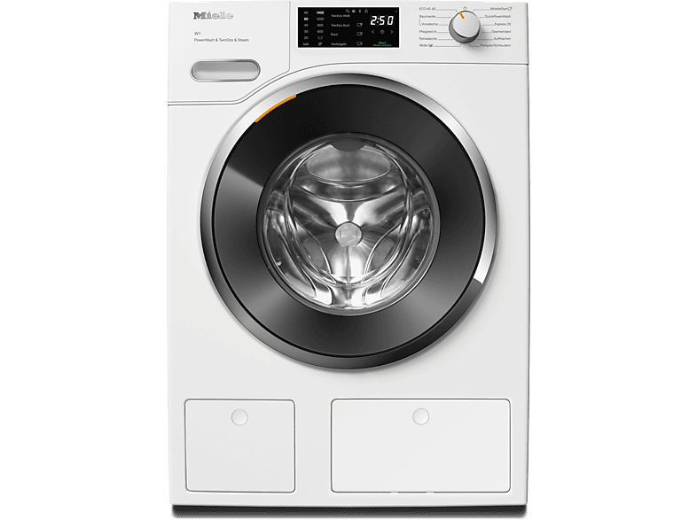 MIELE WWG880 WCS PWash&TDos&Steam W1 White Edition Waschmaschine (9 kg, 1400 U/Min., A, Flusenfilter, Fremdkörperfilter)