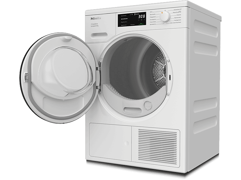 MIELE TEC645WP EcoSpeed&8kg Wärmepumpentrockner T1 Chrome Edition (8 kg, Lotosweiß)