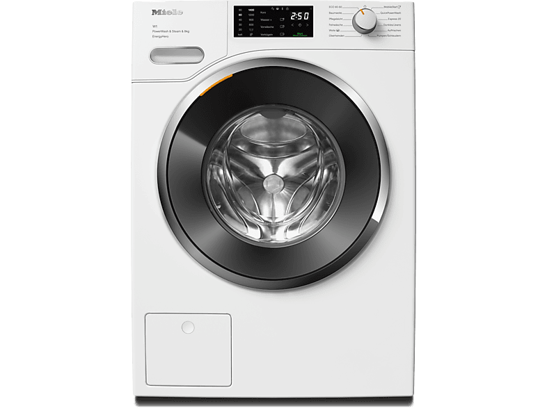 MIELE WWE380 WPS PWash&Steam&8kg W1 White Edition Waschmaschine (8 kg, 1400 U/Min., A, Flusenfilter, Fremdkörperfilter)