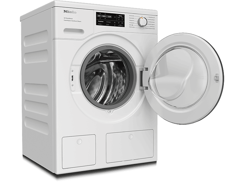 MIELE WEJ885 WPS PWash&TDos&Steam W1 Chrome Edition Waschmaschine (9 kg, 1600 U/Min., A, Flusenfilter, Fremdkörperfilter)