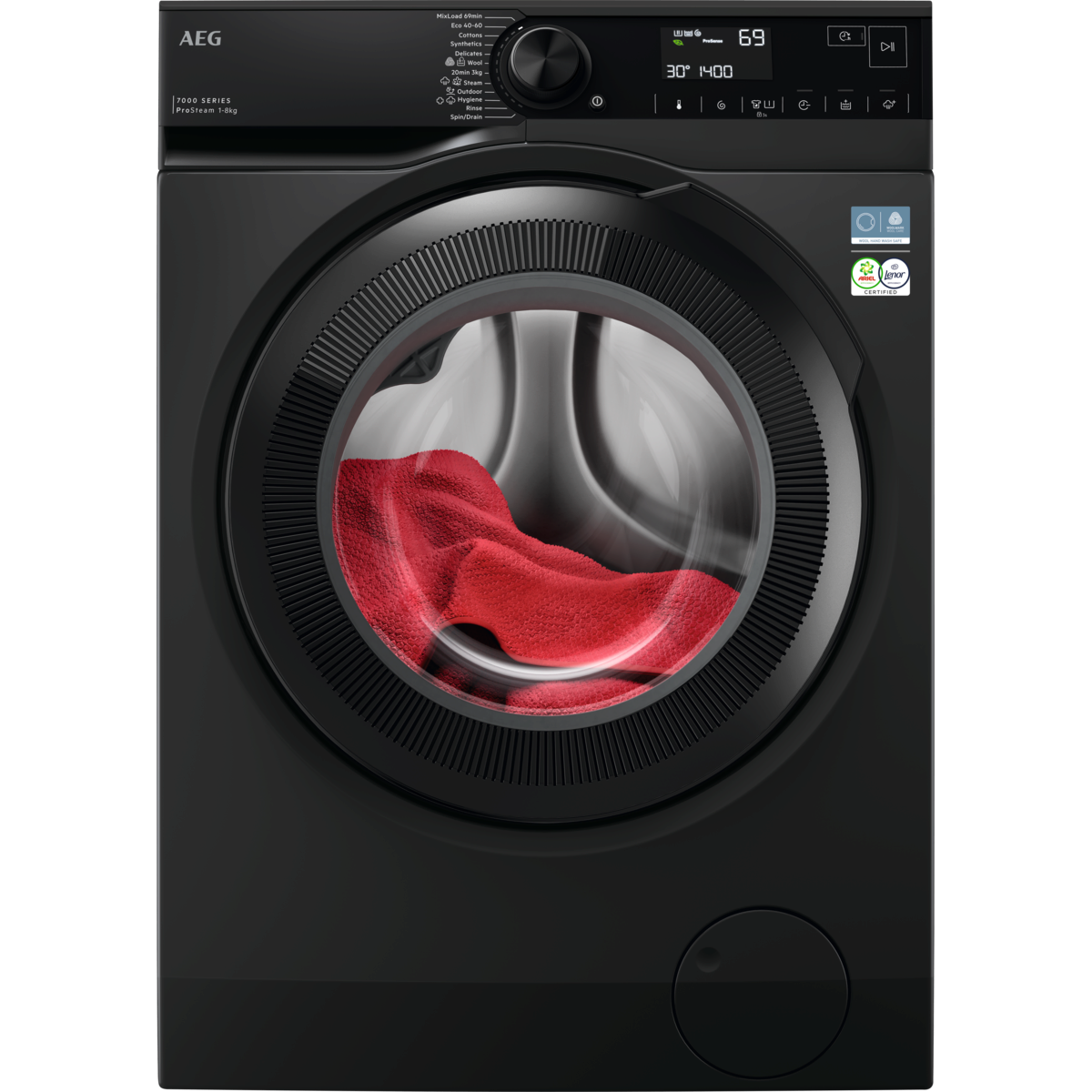 AEG LFR73844E Elöltöltős mosógép 8 kg, PROSTEAM®, 1400 f/p, Ökoinverter, Antiallergén, Steamrefresh