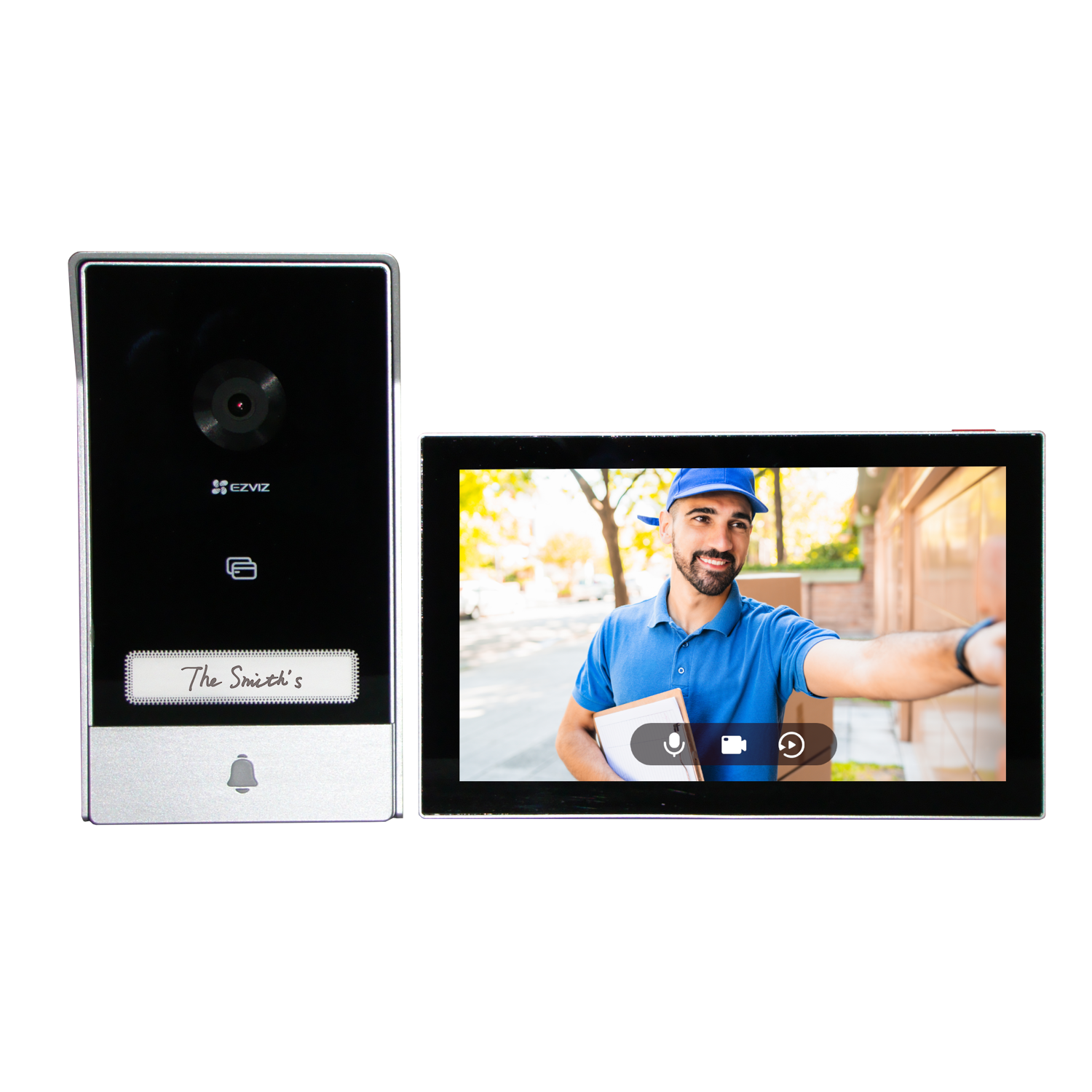 Ezviz HP7 IP-camera - 2K - Video intercom - Buitencamera - Touch monitor - Zwart