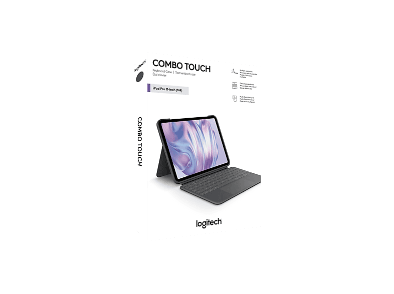 LOGITECH Combo Touch iPad Pro 11 Inç M4 ile Uyumlu Türkçe Klavyeli