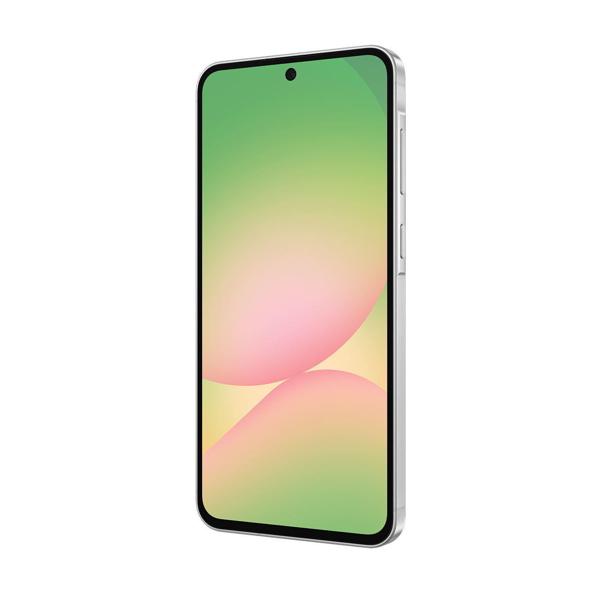 Soyut renkler gösteren bir ekranı olan bir akıllı telefon.