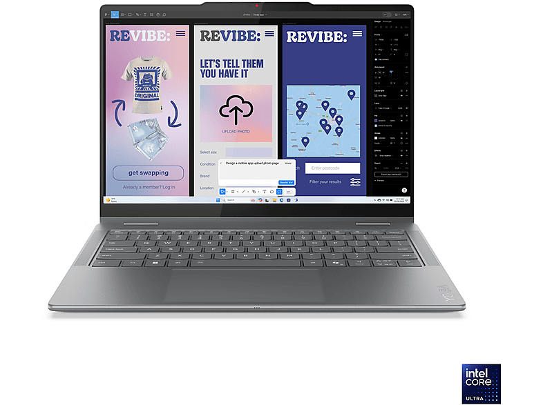 LENOVO Yoga 7i, inkl. Lenovo Pen, Copilot+ PC - 14 Zoll Intel® Core™ Ultra 7 256V 16 GB 1 TB Arc™ GPU Windows 11 Home