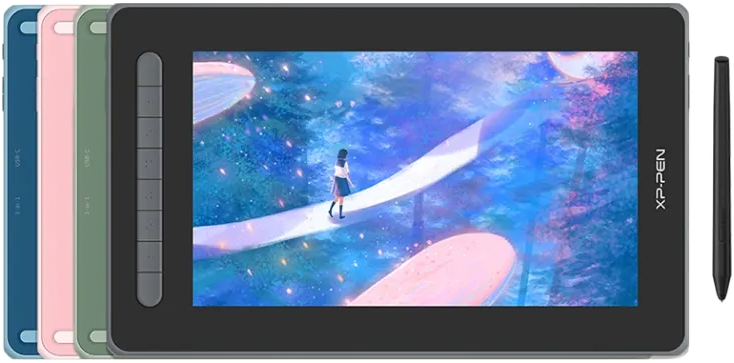 XP-PEN Artist 12 (2nd Gen), digitális rajztábla, 11,9" 1080P, 5080 LPI, fekete (CD120FH_BK )