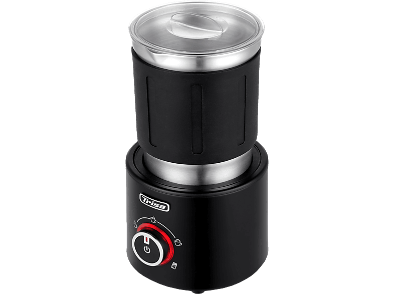 TRISA Milky Air Pro Milchaufschäumer, Schwarz/Silber, 650 W, 400 ml