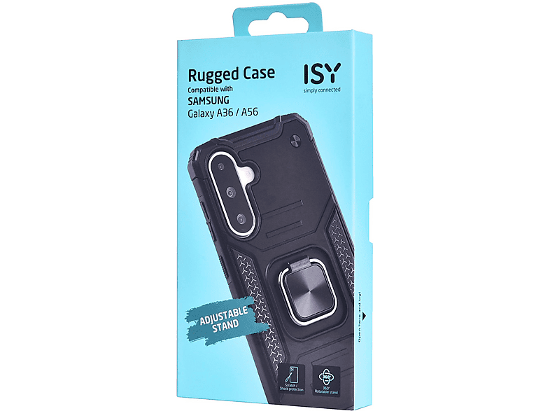 ISY ISC-6111, Backcover, Samsung, Galaxy A36/A56, Schwarz