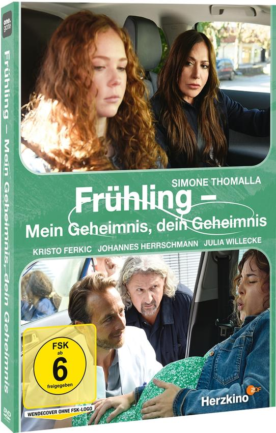 DVD-Cover: Eine Frau in einem Auto mit einer anderen Frau. Titel: Frühling - Mein Geheimnis, dein Geheimnis.