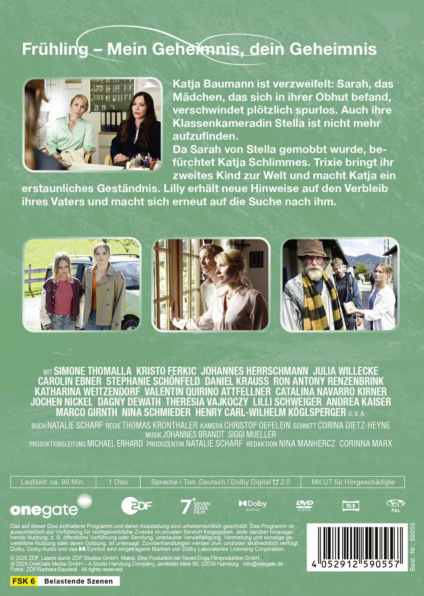 DVD-Cover mit Bildern von Frauen, Text auf Deutsch, wirbt für einen Film namens 'Frühling'.
