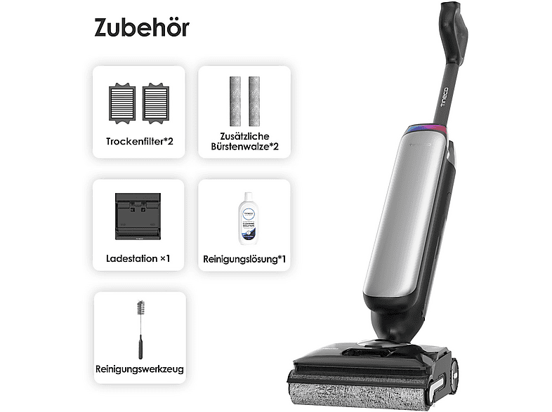 Tineco FLOOR one S9 Artist Premium Intelligenter Nass- & Trockensauger, Silber — Foto 2 von 5