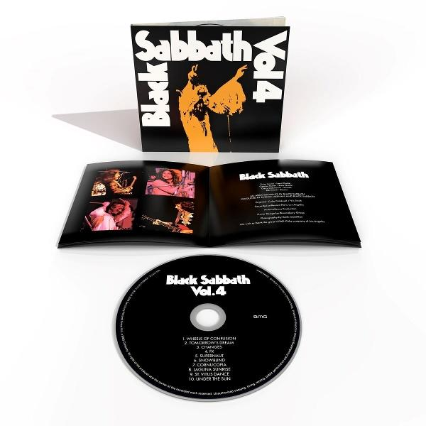 Pochette de l'album Black Sabbath Vol. 4 avec un boîtier CD ouvert.