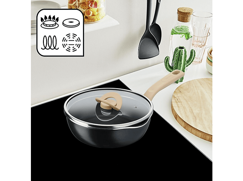 Patelnia TEFAL G1662524 Czarno-srebrny – zdjęcie 3
