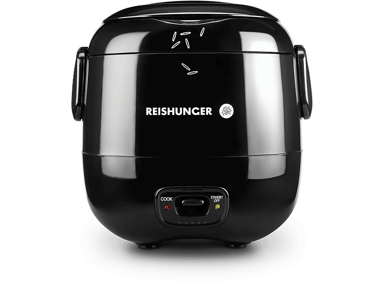 Reishunger Mini Reiskocher mit Keramikinnentopf (120 Watt, 0,3 l, schwarz)
