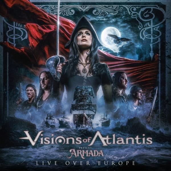 Albumcover mit einer Frau, die ein Schwert vor einem Piratenschiff und einem dunklen, stürmischen Himmel hält.